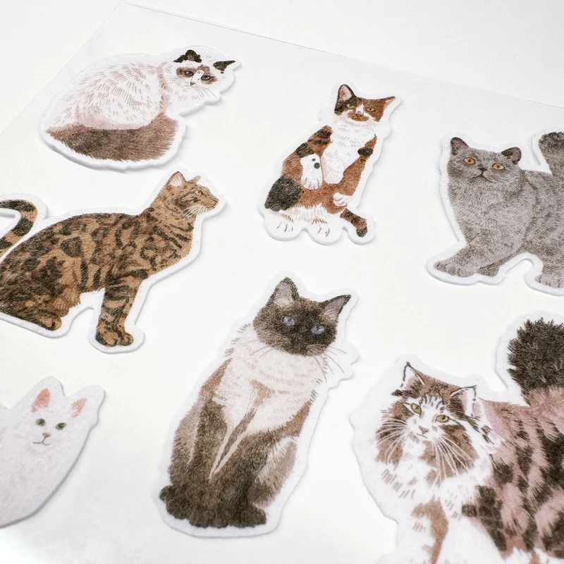 STICKY CATS Filzaufkleber