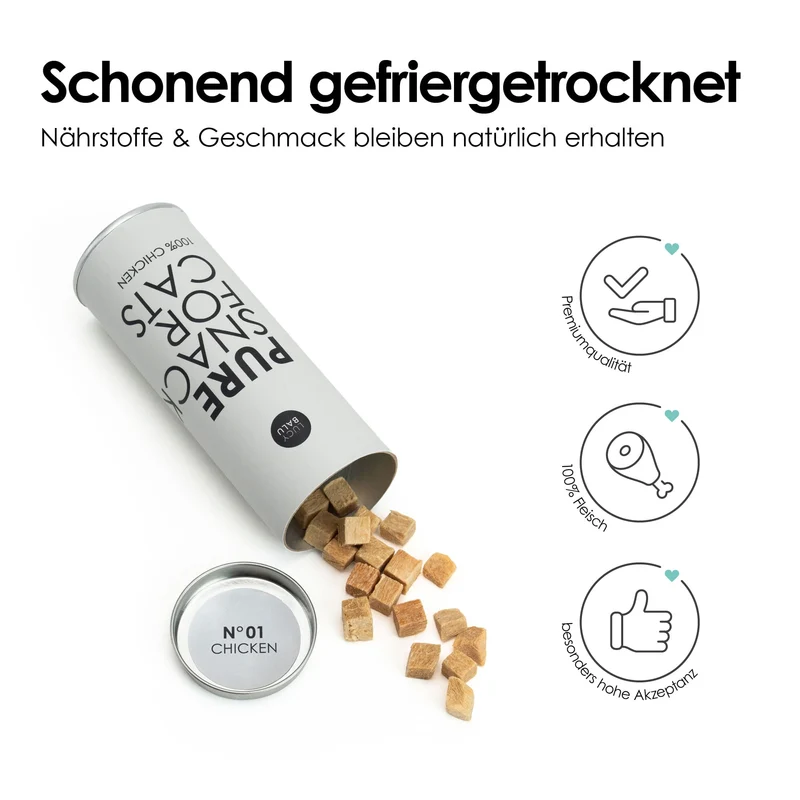 PURE Katzensnacks Huhn gefriergetrocknet