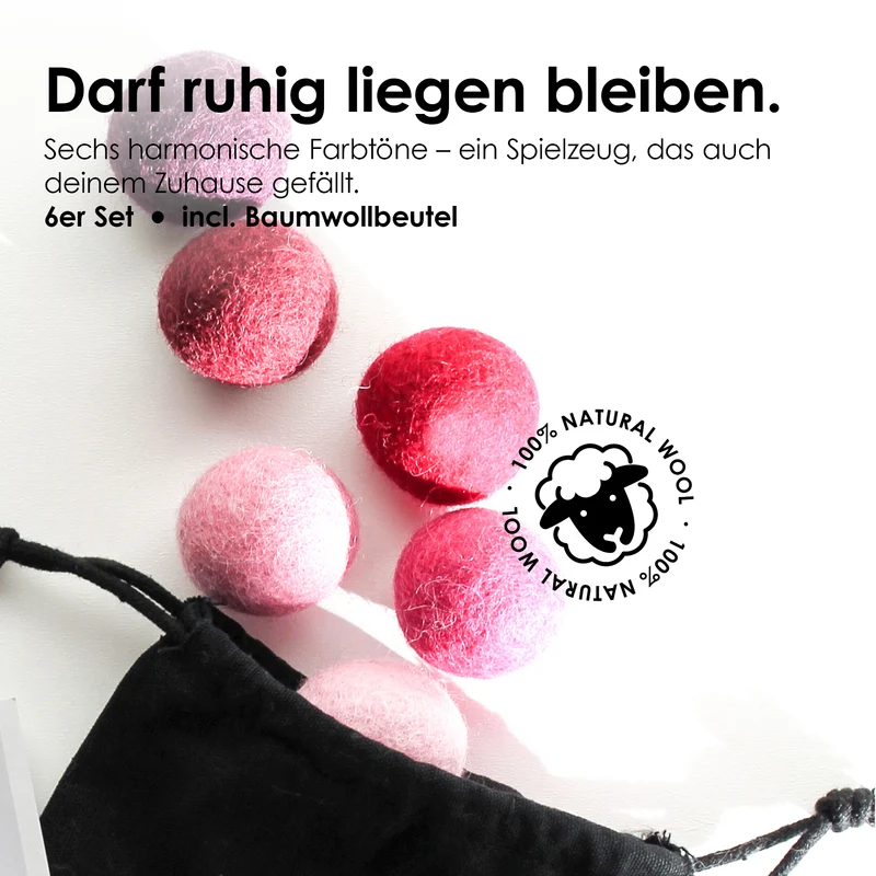 MAGIC MAGENTA Filzbälle