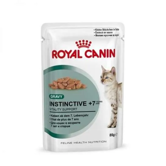 Royal Canin Frischebeutel Instinctive +7 in Sosse Multipack 12x85g – für ältere Katzen ab 10 Jahren