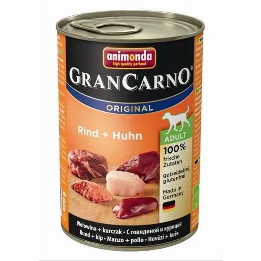 Animonda Dog Dose GranCarno Adult Rind & Huhn – 6x400g, ohne Zusatzstoffe