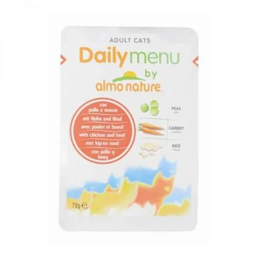 Almo Nature Daily Menu Huhn & Rind – 30x70g