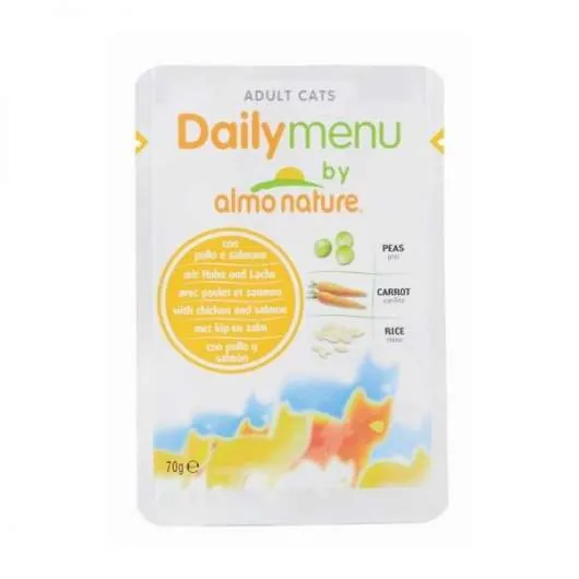 Almo Nature Daily Menu Huhn & Lachs - 30x70g – ohne Zusatzstoffe
