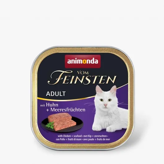 Animonda vom Feinsten Adult mit Huhn & Meeresfrüchte – 32x100g