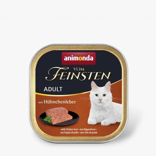 Animonda vom Feinsten Adult mit Hühnchenleber – 32x100g