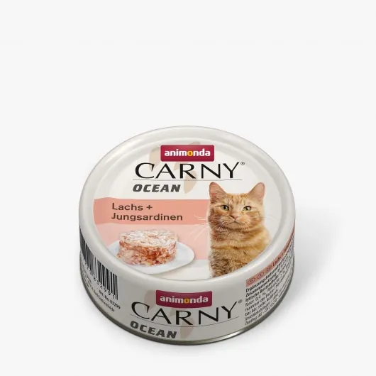 Animonda Carny Ocean Lachs & Jungsardinen – 12x80g