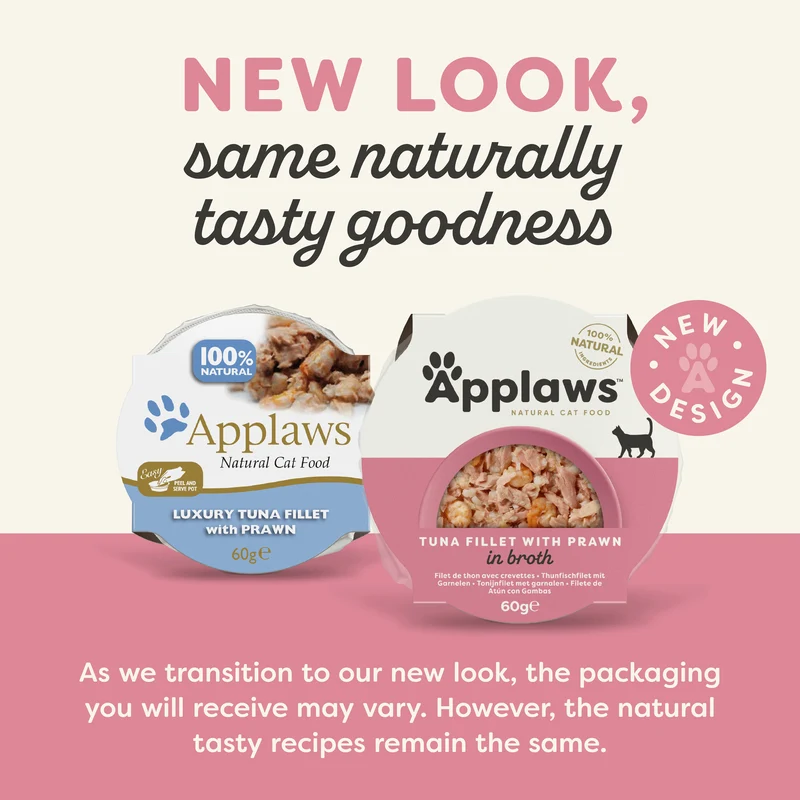 Applaws Natural Tuna & Prawn Wet Cat Food 60G