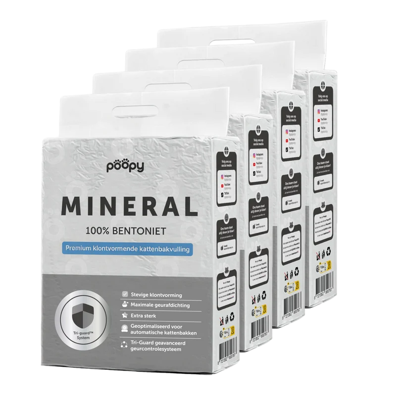 Mineral Grit - 4 zakken - (Kattenbakvulling)