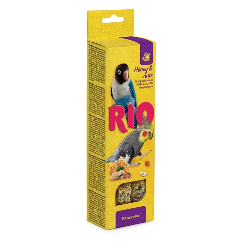 Rio Sticks With Honey & Nuts For Parakeets 2x75g