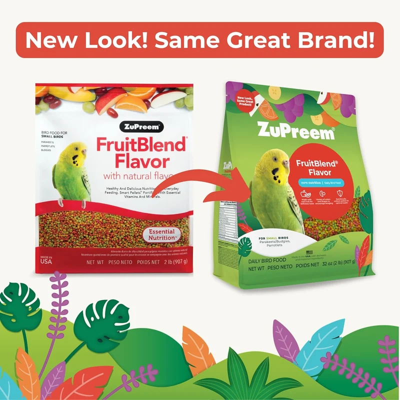 Zupreem Fruitblend Flavor For Small Birds Food 2lb