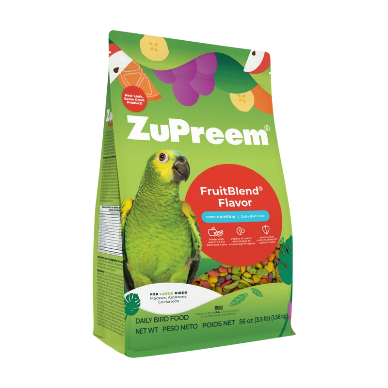 Zupreem Fruitblend Flavor Large Parrot Food 2lb