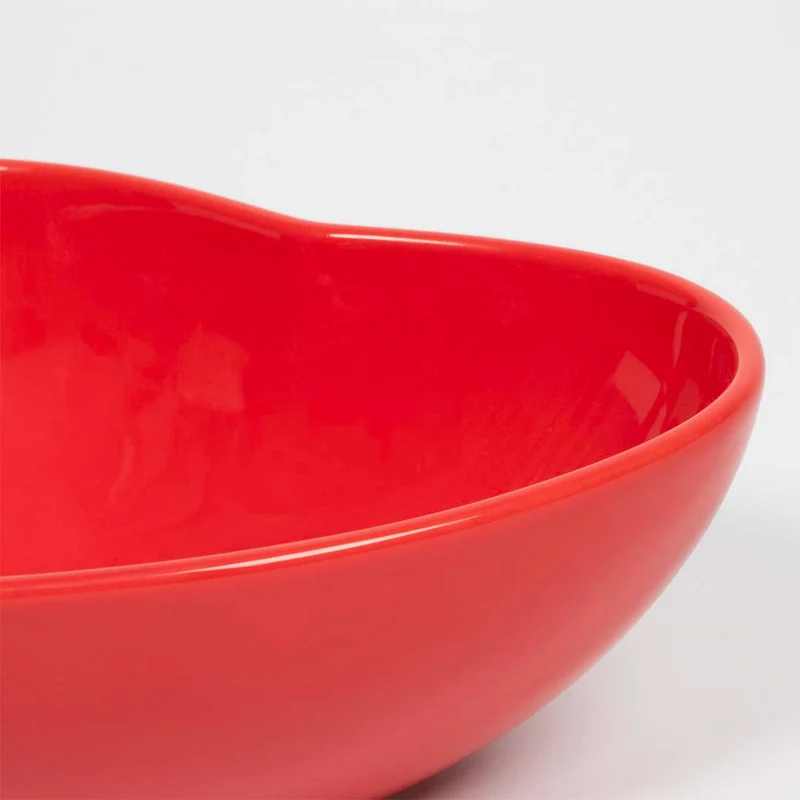 Ebi Coockoo Eat Your Heart Out Dog Bowl 480ml Red 16.5x13.5x6cm