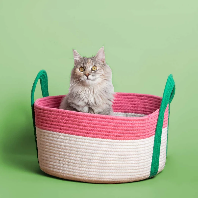 D&D Home Binge Basket Cat Bed
