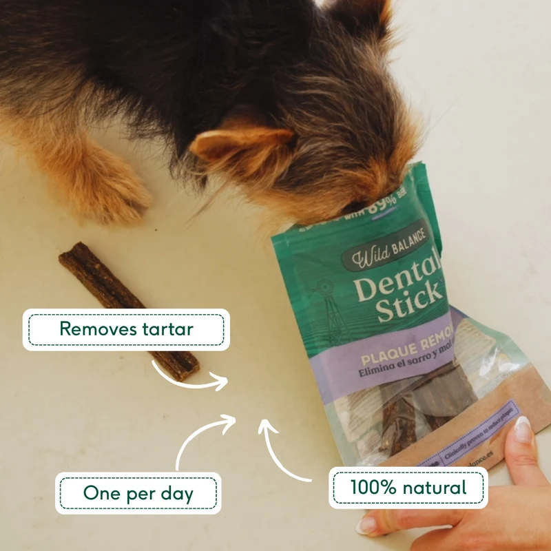 Wild Balance Beef Dental Sticks For Tartar & Plaque Dog Treat 7PCS
