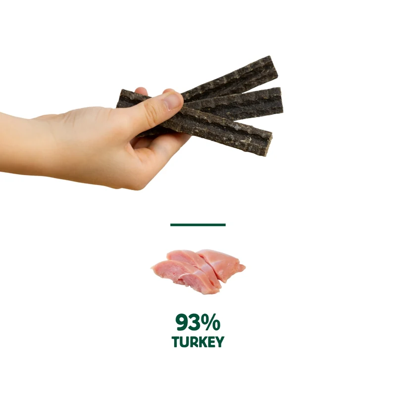 Wild Balance Turkey, Green Tea & Mint Dental Sticks With Calming Effect Dog Treat 7PCS