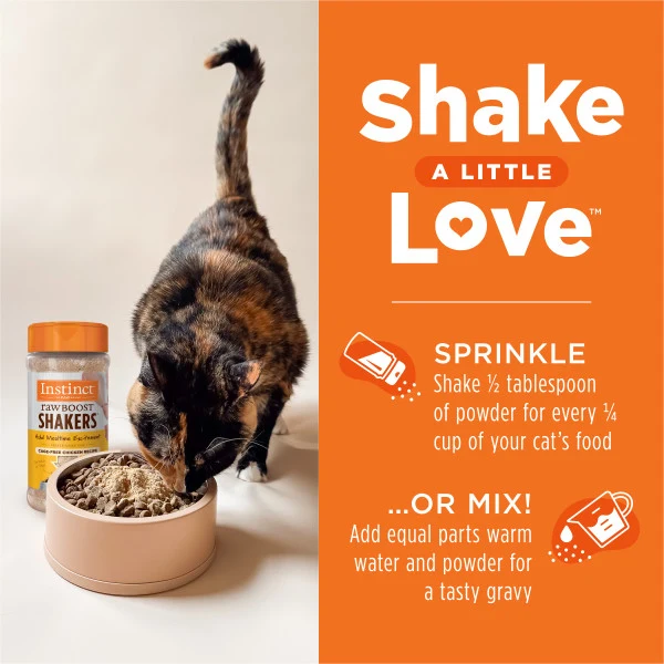 Instinct Raw Boost Shakers Chicken Freeze Dried Cat Food Topper 5.5oz