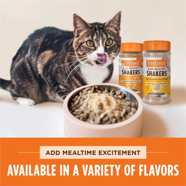 Instinct Raw Boost Shakers Chicken Freeze Dried Cat Food Topper 5.5oz