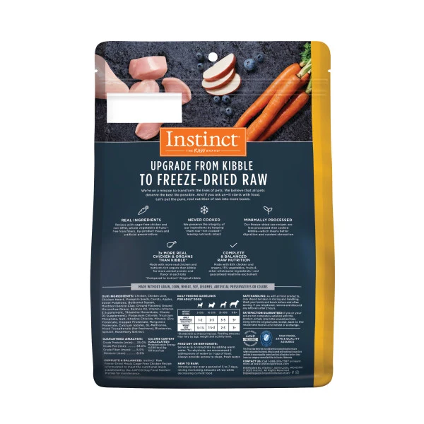 Instinct Raw Meals Freeze Dried Cage Free Chicken Recipe Dry Dog Food