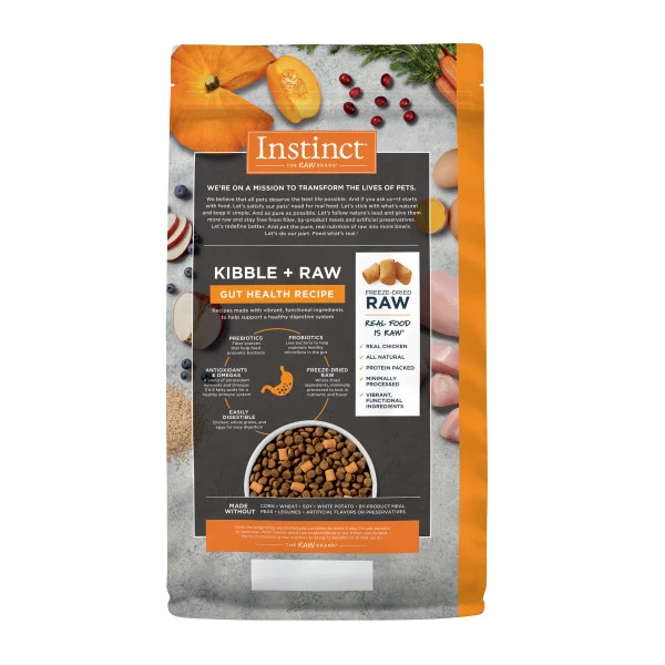 Instinct Raw Boost Whole Grain Gut Health Recipe Chicken Dry Dog Food 3.5lb