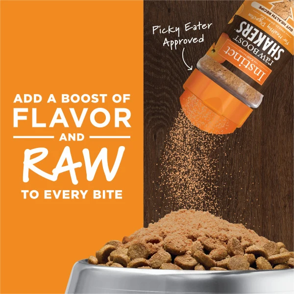 Instinct Raw Boost Shakers Gut Health Freeze Dried Dog Food Topper 5.5oz