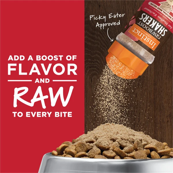 Instinct Raw Boost Shakers Beef Freeze Dried Dog Food Topper 5.5oz