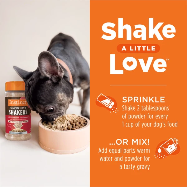 Instinct Raw Boost Shakers Beef Freeze Dried Dog Food Topper 5.5oz