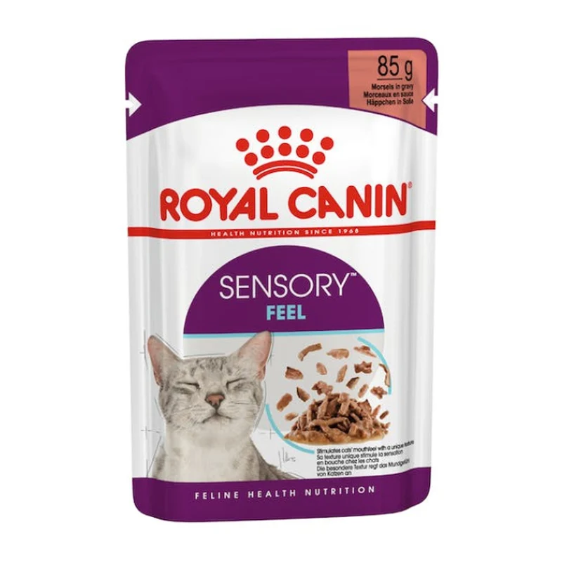 Royal Canin Feline Health Nutrition Sensory Feel Gravy Cat Wet Food 85G - Pack of 12