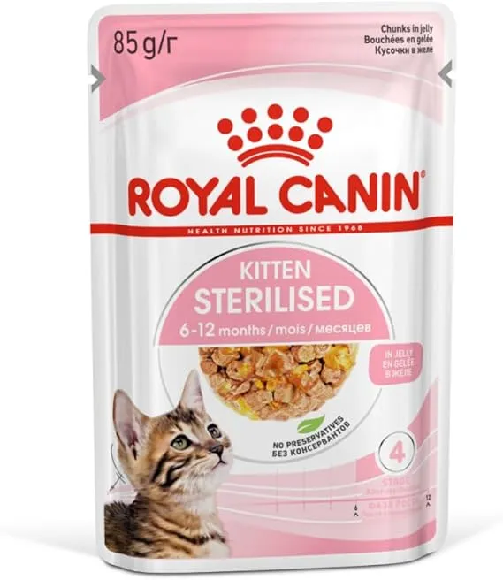 Royal Canin Kitten Sterilised In Jelly Wet Food 85G - Pack of 12