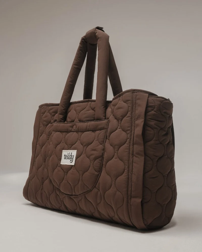 By Teddy Quilted Pet Settle Mat Tote | 2-in-1 | Sherpa