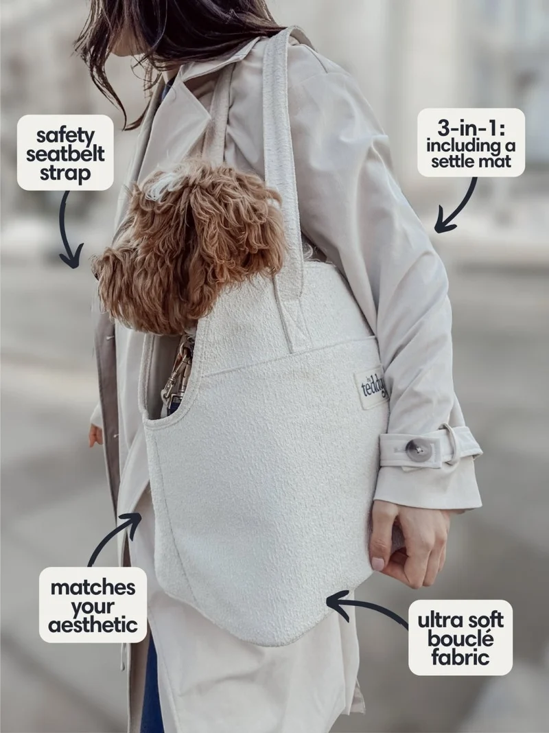 By Teddy Bouclé Pet Carrier | 2-in-1