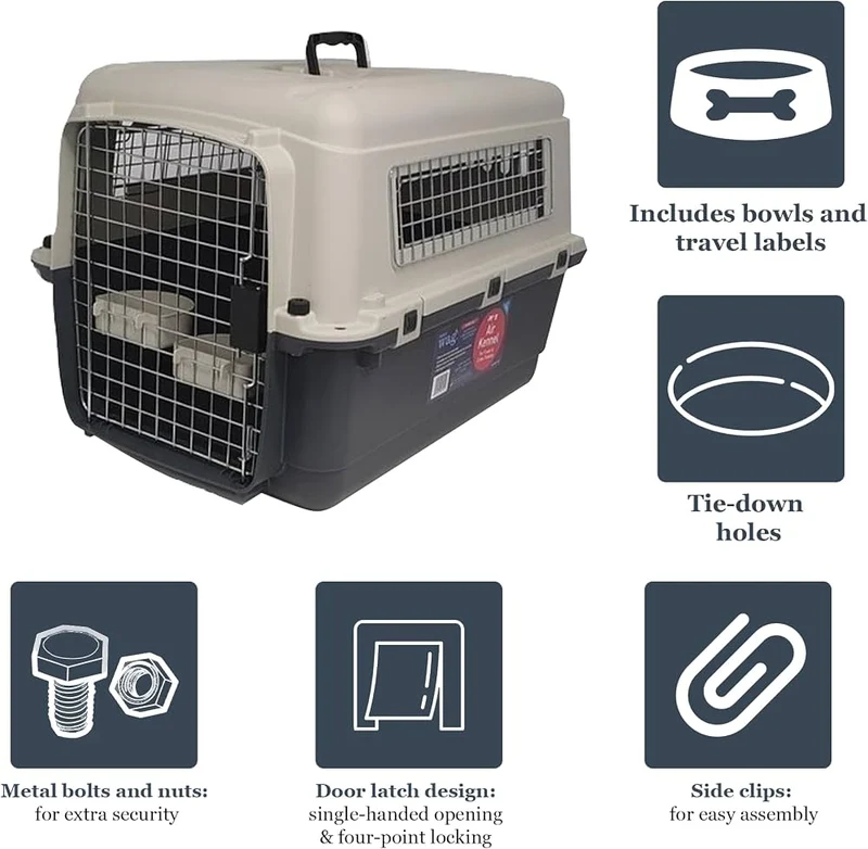 Henry Wag Airline Approved Travel Crate | Four Sizes | Optional Wheels