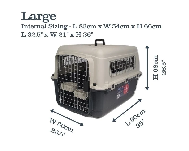 Henry Wag Airline Approved Travel Crate | Four Sizes | Optional Wheels