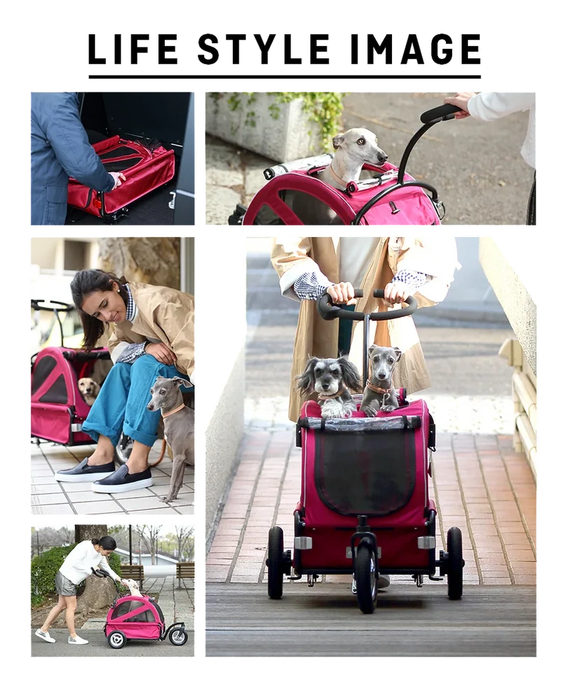 AirBuggy Twinkle Pet Stroller | Ground-Level Entry