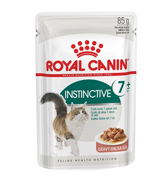 Royal Canin Instinctive 7+ In Gravy Adult Wet Cat Food 85G - Pack of 12