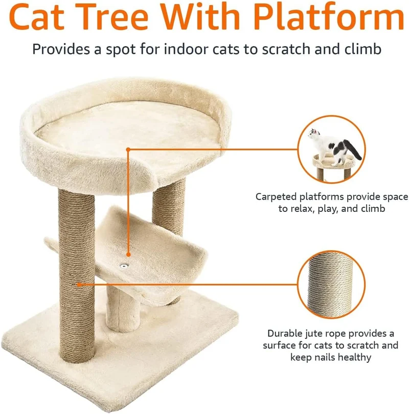 Regalia Basic Climbing & Scratch Post with Perch 45.7x35.6x55.9cm