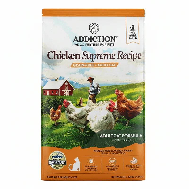 Addiction Chicken Supreme Recipe Grain-Free Ultra High Protein Adult Dry Cat Food
