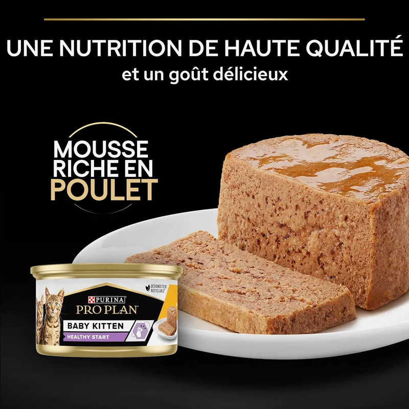 Purina Pro Plan Baby Kitten Mousse Healthy Start Chicken Wet Cat Food