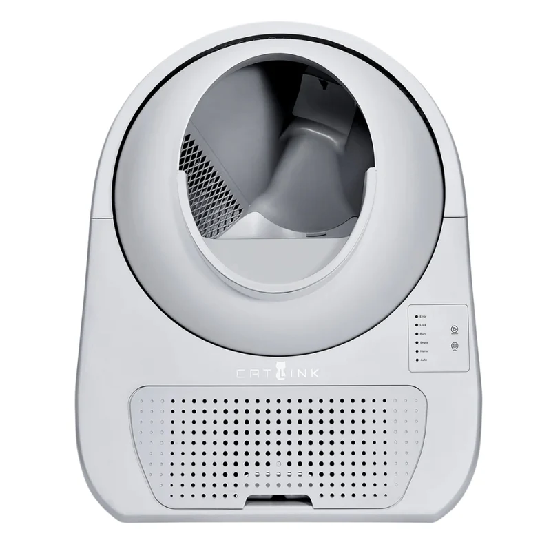 Catlink Scooper Young Pro X AI Self Cleaning With Odour Removal Cat Litter Box 13L 63x62x74cm - Light Grey