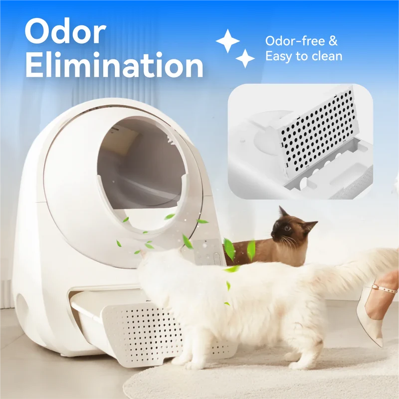 Catlink Scooper Luxury Pro X AI Self Cleaning With Odour Removal Cat Litter Box 13L 60x58x71cm - Grey