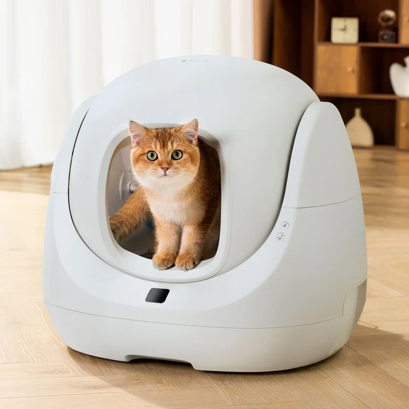 Catlink SE Lite AI Self Cleaning With Odour Removal Smart Cat Litter Box 64x56x60cm - White