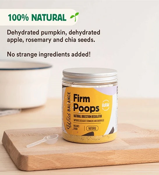 Wild Balance Firm Poops Supplement for Dogs & Cats 100g