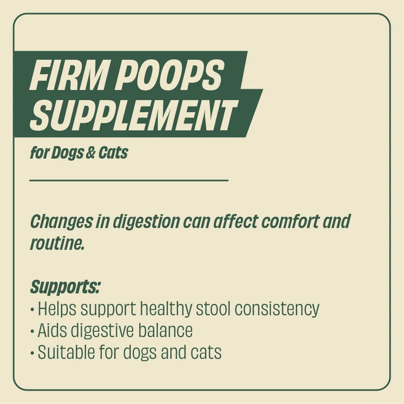Wild Balance Firm Poops Supplement for Dogs & Cats 100g