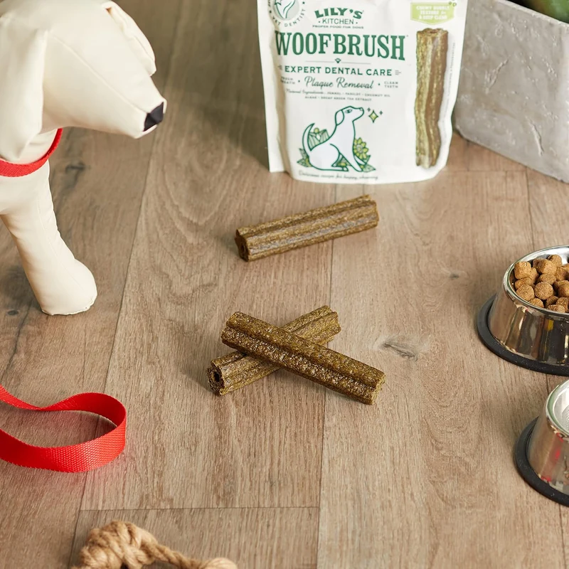 Lily's Kitchen Woofbrush Dental Dog Chews Bulk Pack Treats Large - Pack of 3