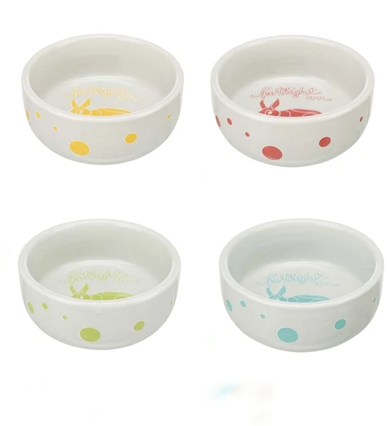 Trixie Spotlight Comic Rabbits Ceramic Bowl for Small Pets