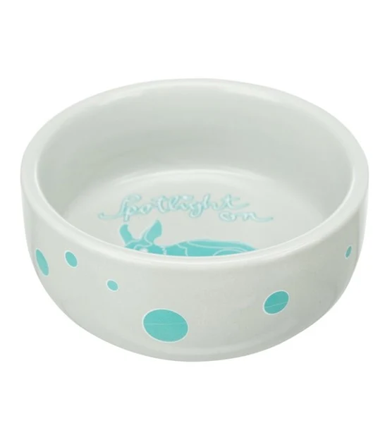 Trixie Spotlight Comic Rabbits Ceramic Bowl for Small Pets