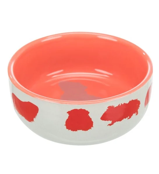 Trixie Ceramic Bowl with Guinea Pig Design