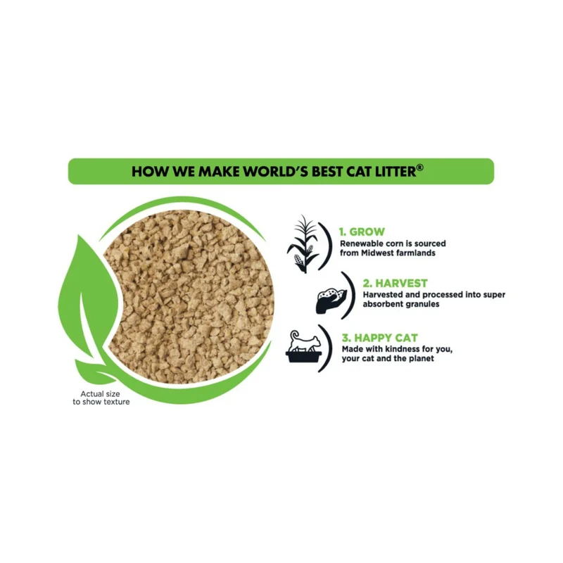 World's Best Cat Litter Comfort Care Unscented Clumping Formula