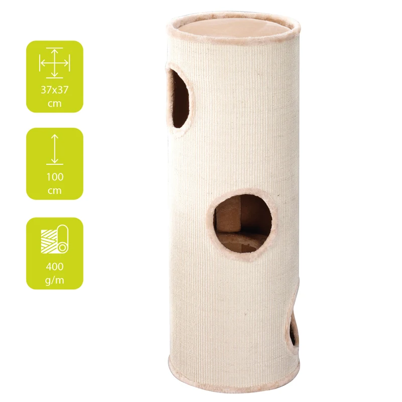 ebi Trend Cat Dome Everlast Tower Level 3 Cat Scratcher 100cm
