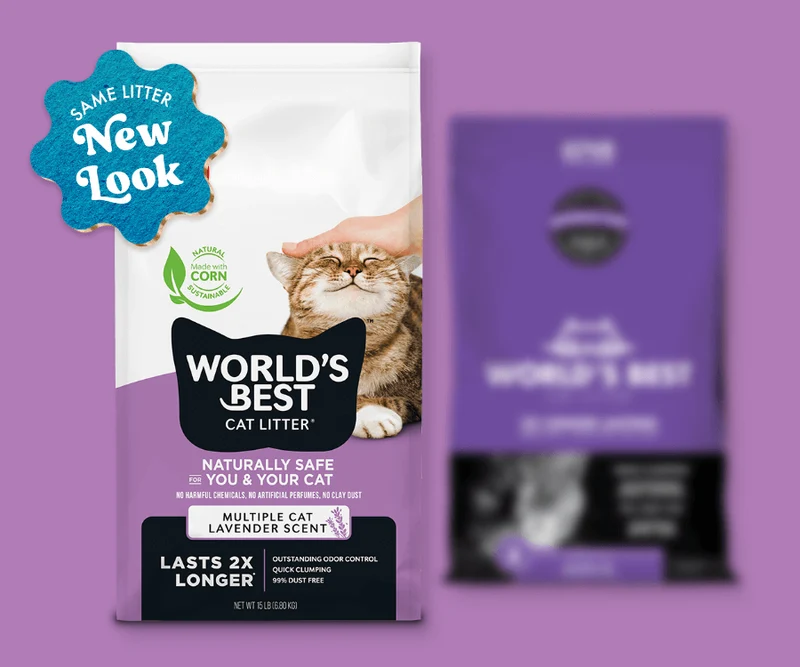 World's Best Cat Litter Multiple Cat Lavender Scented Clumping Formula