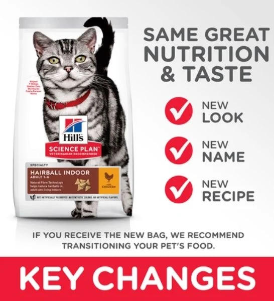 Hill's Science Plan Hairball Indoor Adult Dry Cat Food